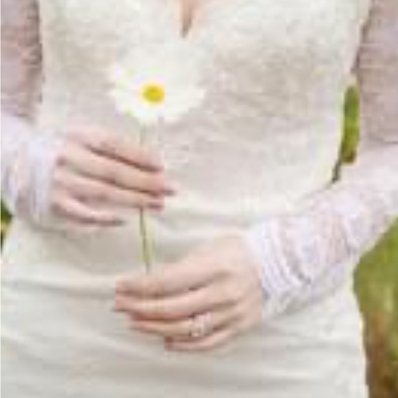 Peach morganite ring. With pink sapphires and diamonds around. Rose gold - Picture 3 of 4